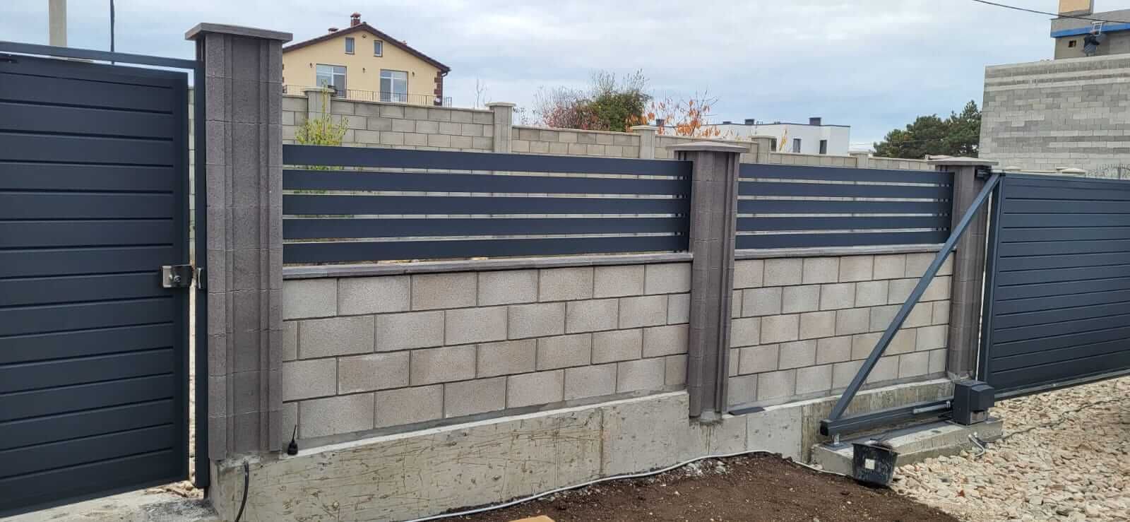 Забор-ранчо из металлопланкена 28м RAL7024 Серый Графит МАТТЕ в Севастополе
