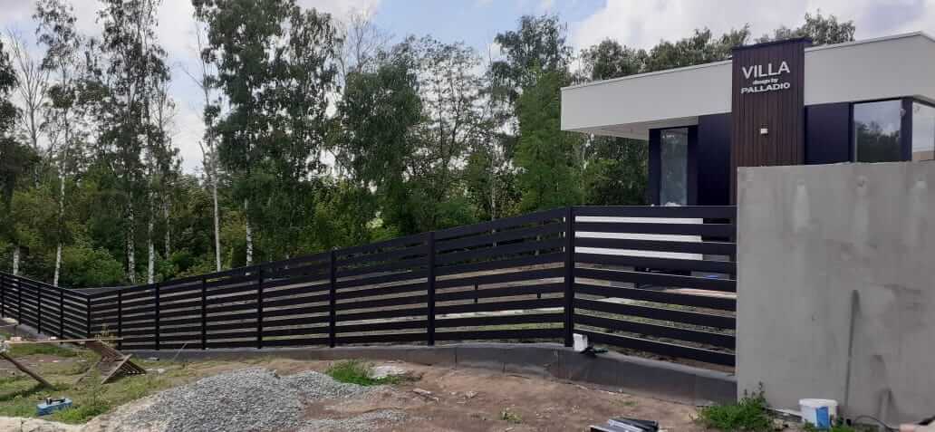 Забор-ранчо из металлопланкена 48м RAL9005 Черный МАТТЕ фото 2 в Севастополе
