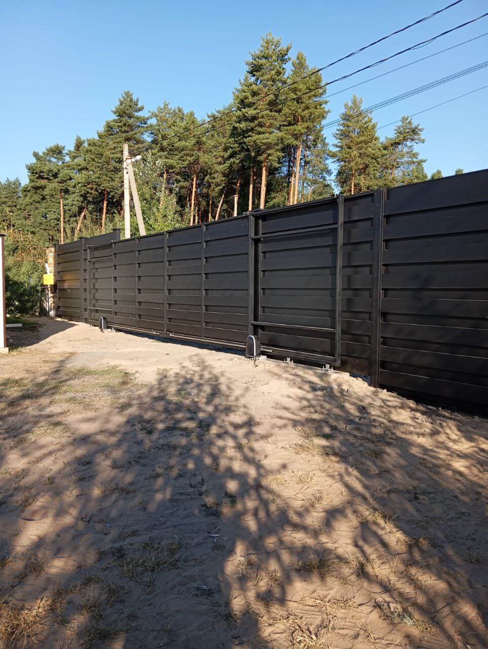 Забор-ранчо из металлопланкена 37м RAL9005 Черный МАТТЕ фото 2 в Севастополе
