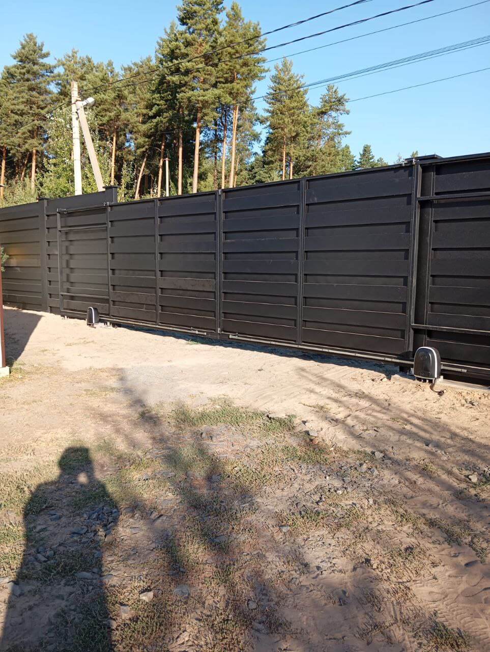 Забор-ранчо из металлопланкена 37м RAL9005 Черный МАТТЕ фото 1 в Севастополе