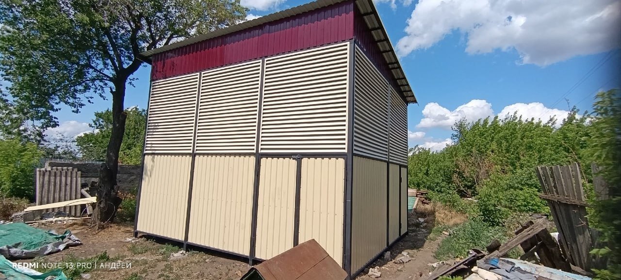 Сенник из ламелей еврожалюзи RAL1015 Слоновая Кость фото 2 в Севастополе
