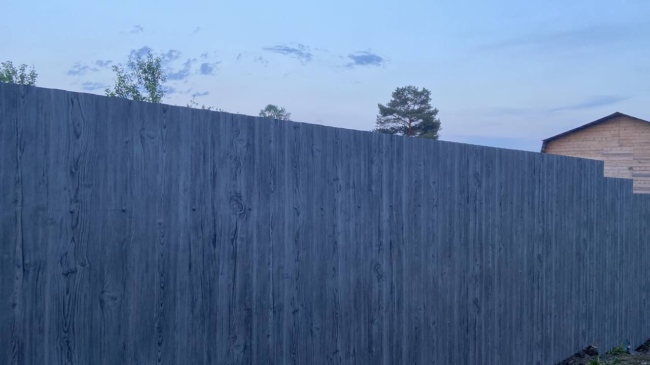 Забор из профнастила НС-10 42м Светлая Береза SteelArt фото 4 в Севастополе
