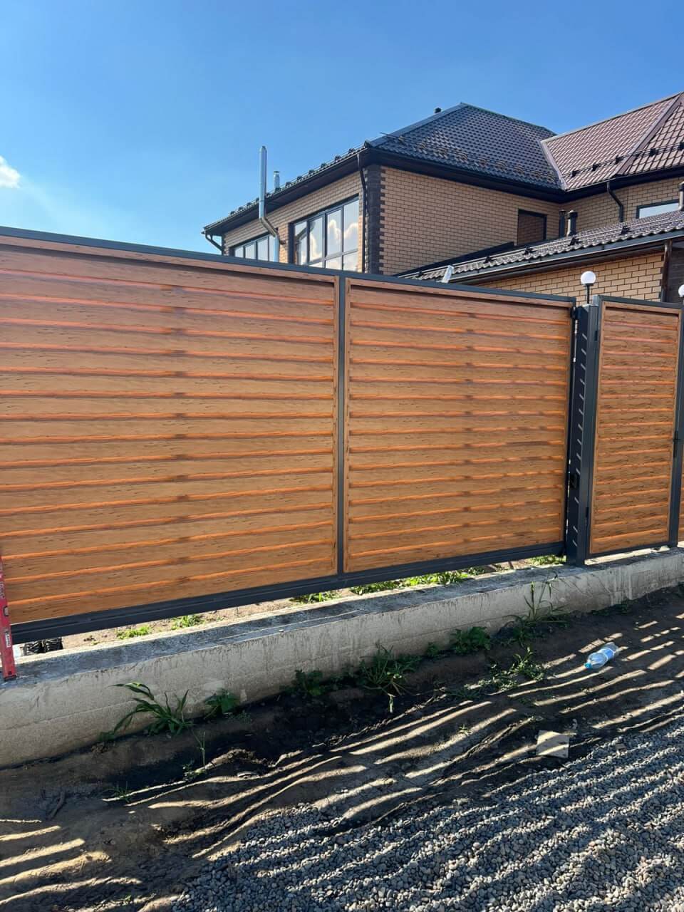 Забор-жалюзи из ламелей Хай-Тек 57м Кипарис 2xPrintech двусторонний фото 3 в Севастополе