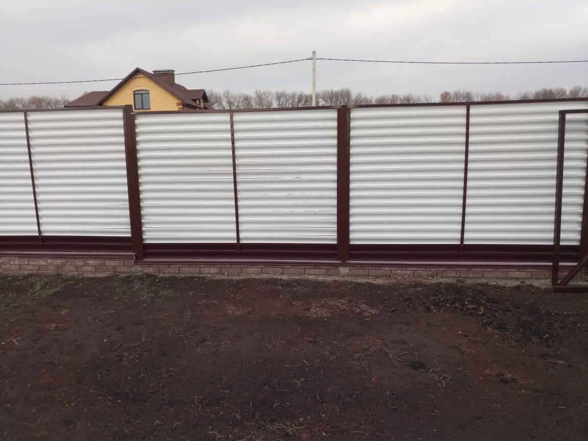 Забор-жалюзи 22м RAL9003/9003 Белый двусторонний фото 1 в Севастополе