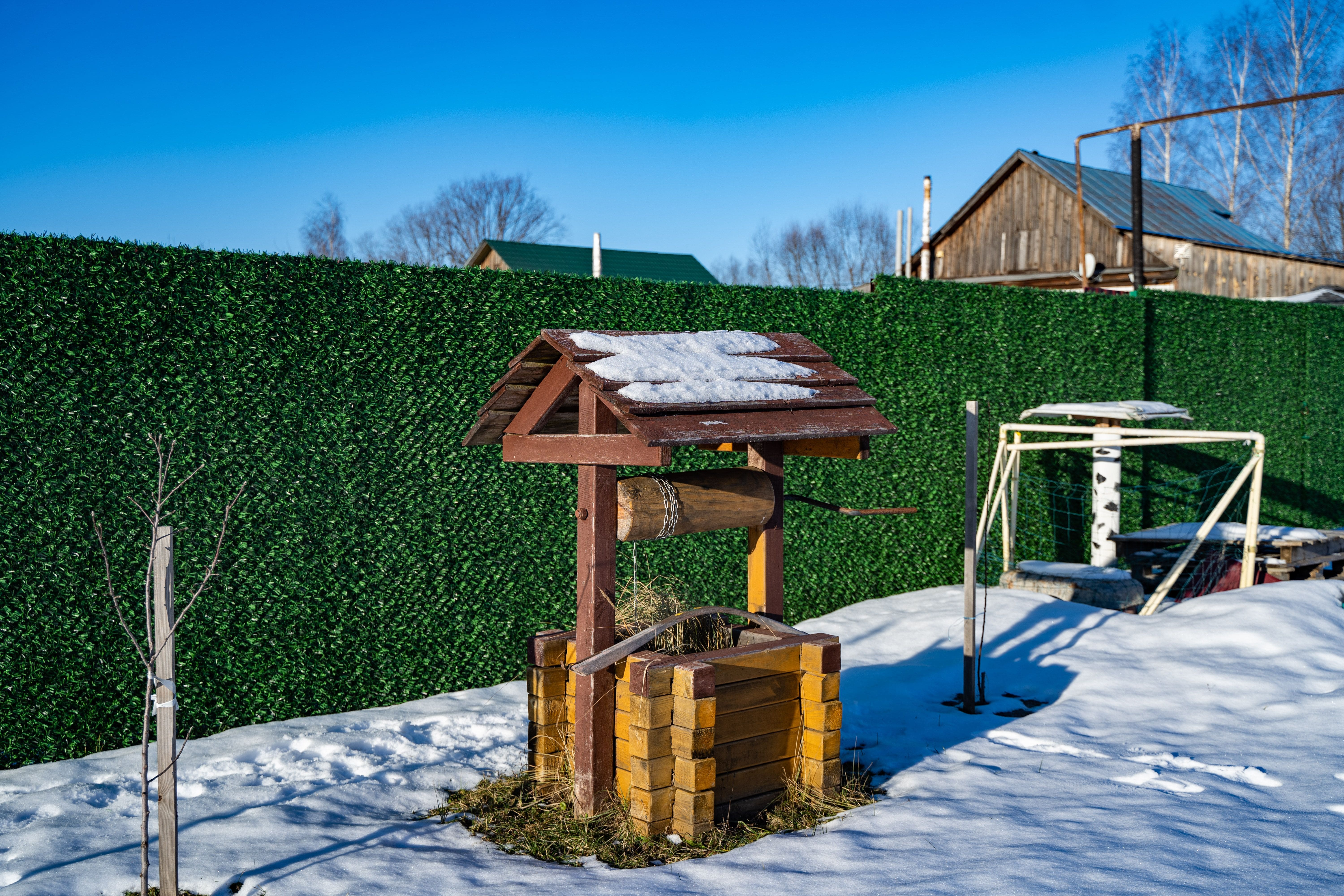Вечнозеленый забор Grass Fence рулон 2м фото 7 в Севастополе